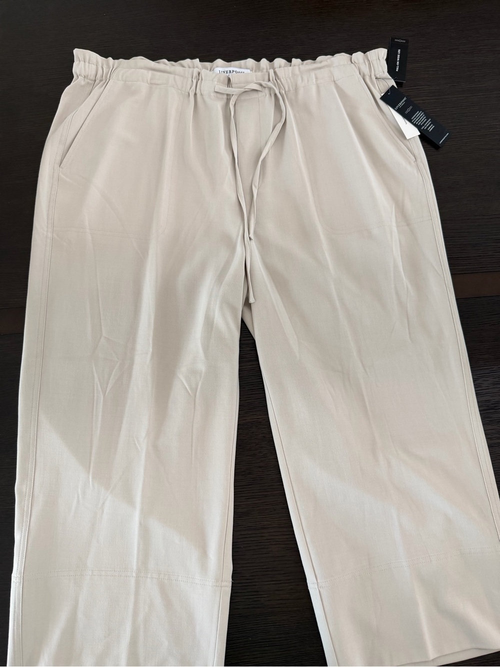 Liverpool Pull-On Wide Leg Ankle Pant